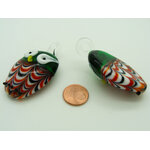 pendentif chouette oiseau verre vert Pend-207