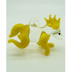 pendentif cheval jaune verre Pend-210