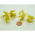 pendentif cheval verre jaune Pend-210