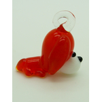 pendentif mini chien rouge verre Pend-220