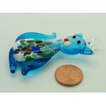 pendentif chat verre bleu Pend-233-1