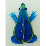 pendentif grenouille bleu verre Pend-235