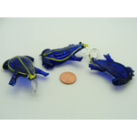 pendentif grenouille animal bleu fonce Pend-236
