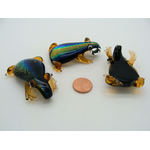 pendentif grenouille verre marron crapaud Pend-240