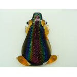 pendentif grenouille marron verre Pend-240