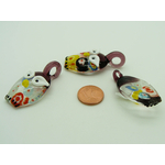 pendentif chouette violet verre Pend-73-4