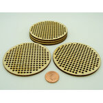support bois broderie rond PB80