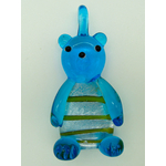 Pend-249-1 pendentif nounours bleu silver