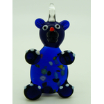 Pend-249-2 pendentif nounours bleu fonce ours