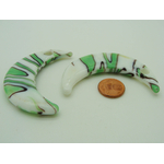 Pend-250-5 pendentif lune blanc vert