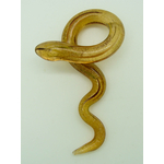 Pend-255-3 pendentif serpent jaune dore