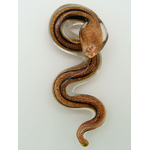 Pend-256-1 pendentif serpent dore noir lampwork