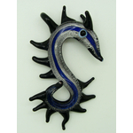Pend-258-1 pendentif dragon serpent grand noir