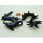Pend-258-1 pendentif serpent dragon noir