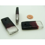 Pend-259-4 pendentif rectangle verre violet