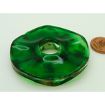 Pend-287-3 pendentif verre donut vert