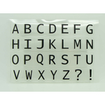 tampon clear stamp alphabet majuscule mod7