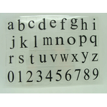 tampon clear stamp lettre minuscule mod8