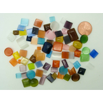 cabochon verre oeil de chat lot 1