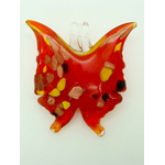 Pend-306-2 pendentif papillon rouge multi dore