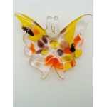 Pend-306-3 pendentif papillon beige multi dore