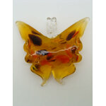 Pend-306-4 pendentif papillon marron multi lampwork