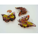 Pend-306-5 pendentif papillon violet multi verre