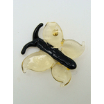 Pend-307-2 pendentif mini papillon jaune lampwork