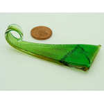 Pend-309-3 pendentif triangle vert clair verre