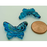 Pend-312-3 mini pendentif papillon bleu verre