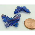 Pend-312-5 mini pendentif papillon bleu fonce verre