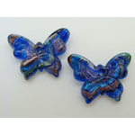 Pend-312-5 mini pendentif papillon bleu fonce