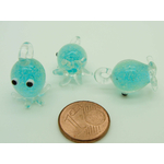Pend-313-1 mini pendentif pieuvre bleu clair verre