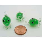 Pend-313-4 mini pendentif pieuvre vert verre
