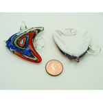 Pend-320-1 pendentif poisson spirale argente verre
