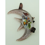 Pend-327-5 pendentif poisson lune violet animal
