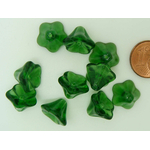 VS cone 12mm fleur vert fonce verre