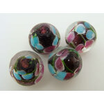 PV-lamp-71 perle violet 12mm fleur