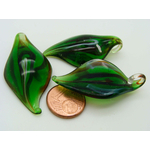 Pend-365-3 pendentif goutte vert fonce verre