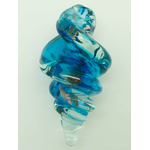 Pend-366-1 pendentif verre vrille bleu vis