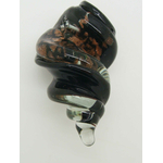 Pend-366-3 pendentif verre vrille noir vis