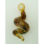 Pend-367-1 pendentif verre tortillon marron vis