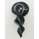 Pend-368-4 pendentif verre vrille noir vis