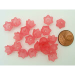 perle clochette rose fonce acrylique fleur