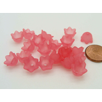 perle clochette rose fonce acrylique