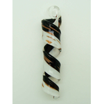 Pend-370-1 pendentif verre spirale blanc noir vis