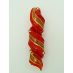 Pend-371-2 pendentif verre spirale bandeau rouge vis