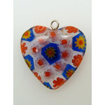 Mille-coeur-02 pendentif coeur millefiori verre