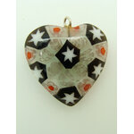 Mille-coeur-07 pendentif coeur millefiori verre