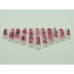 Fus-14 pendentif 11 verre fusing rose